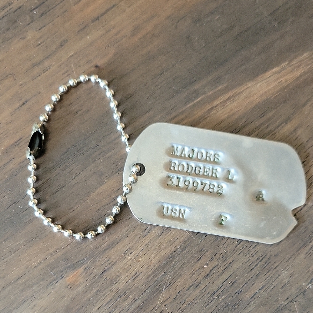 Authentic Vintage US Navy Military Single Notch Identification Dog Tag